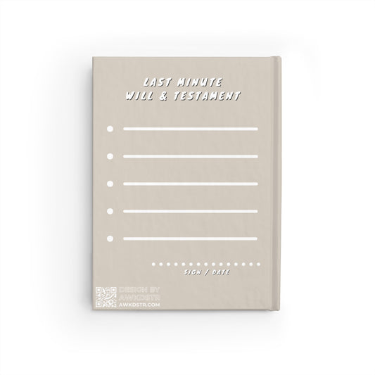 PUBLISH AFTER DEATH diary (greige)