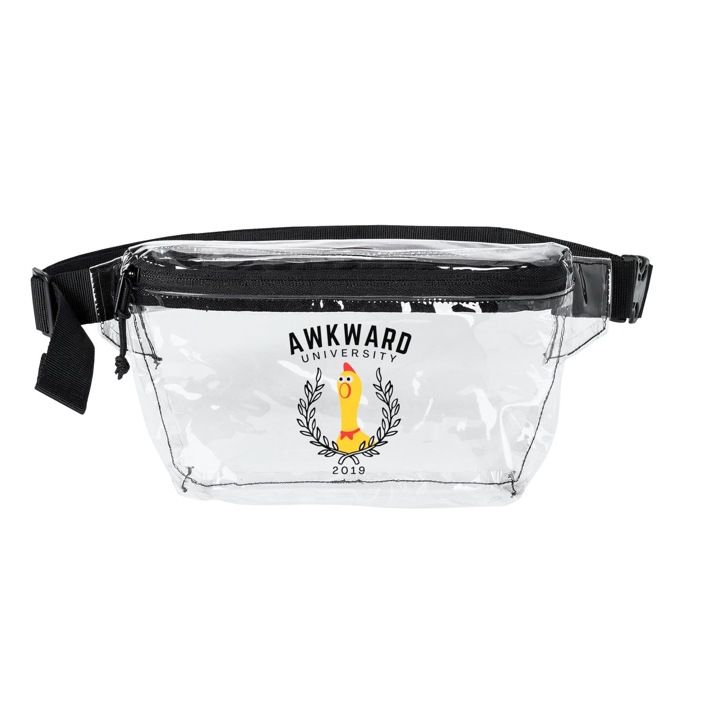 AWKWARD UNIVERSITY clear stadium bumbag