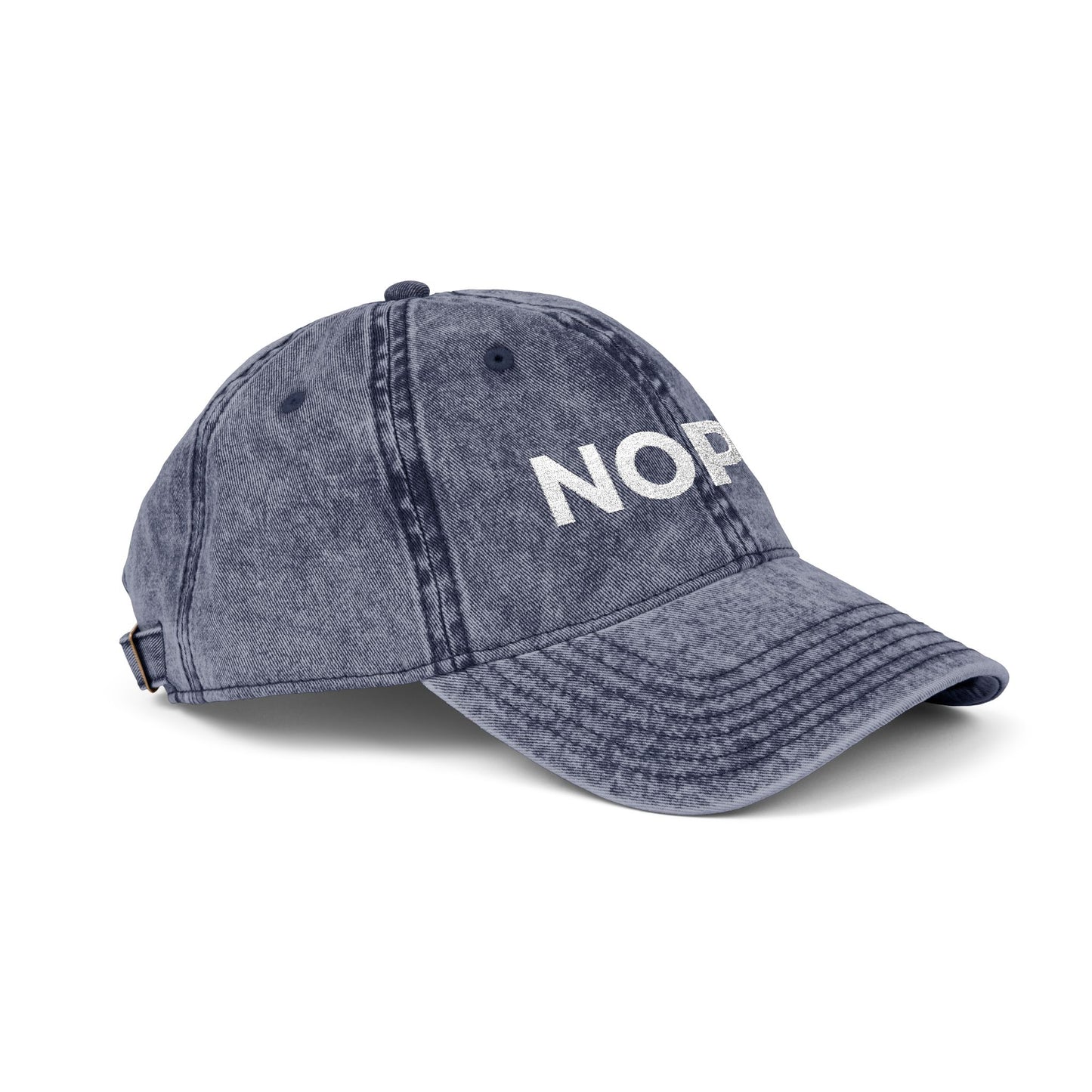 NOPE. vintage cap