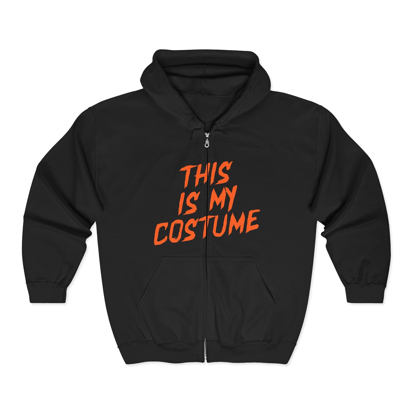 THIS IS MY COSTUME zip-up hoodie