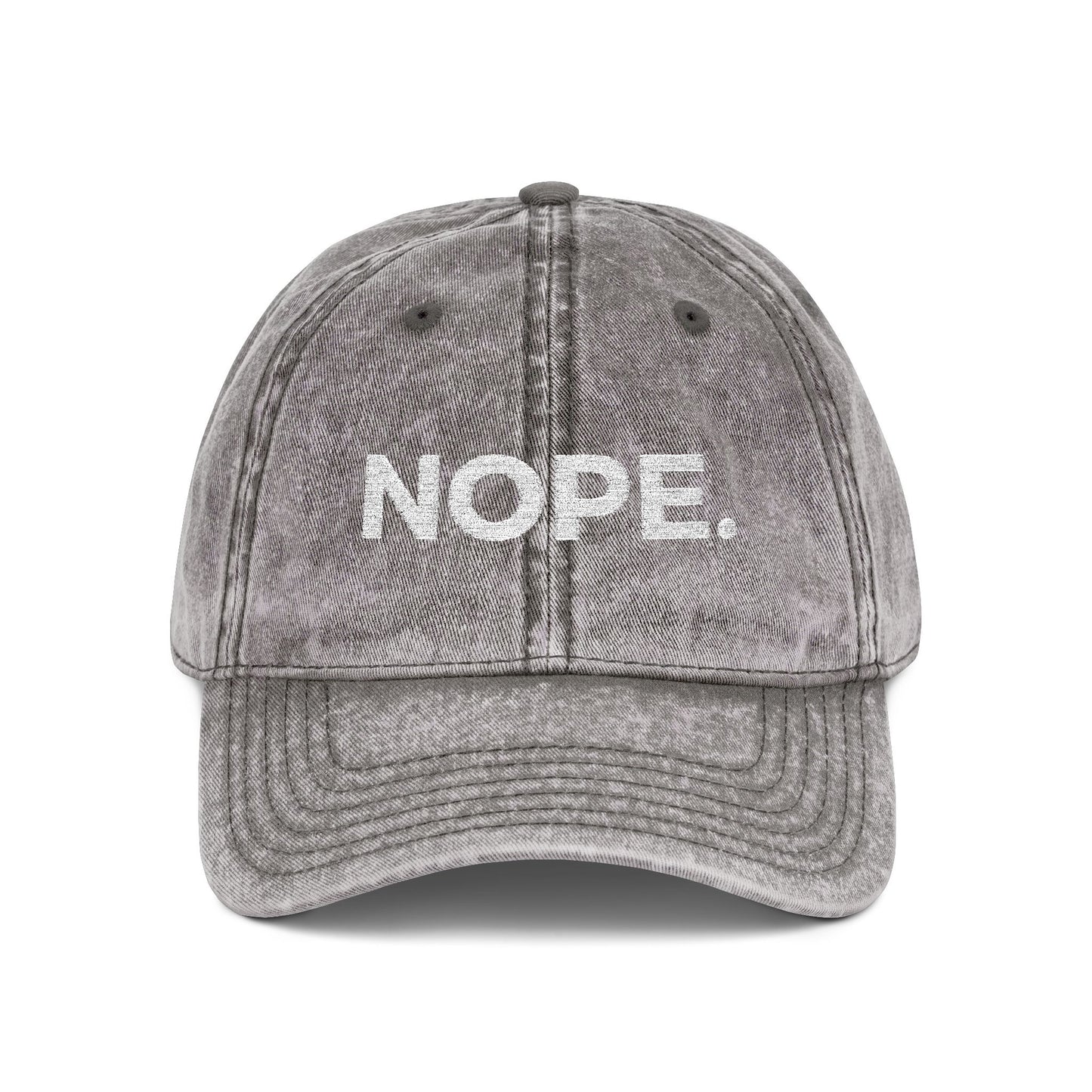 NOPE. vintage cap