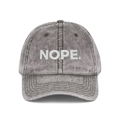NOPE. vintage cap