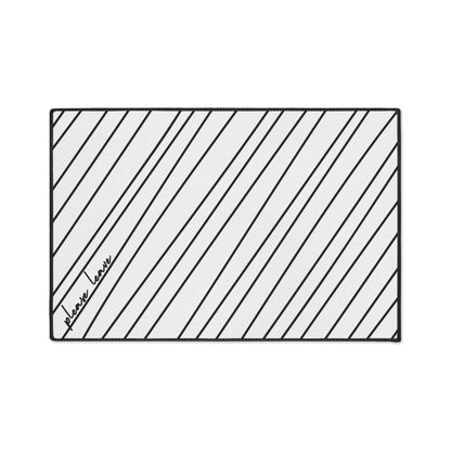 PLEASE LEAVE floor mats