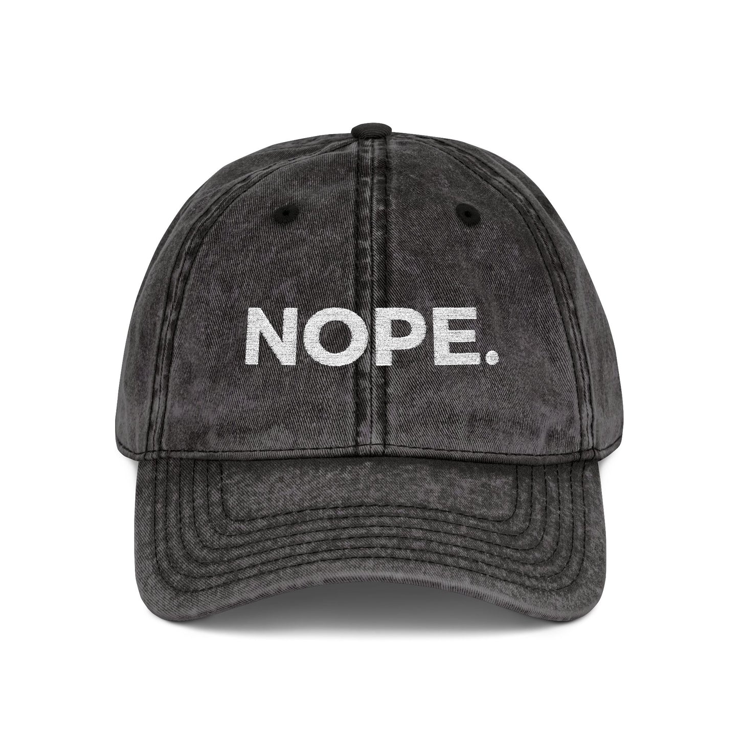 NOPE. vintage cap
