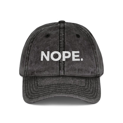 NOPE. vintage cap
