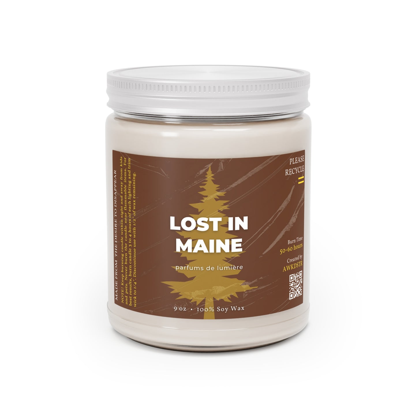 LOST IN MAINE candle