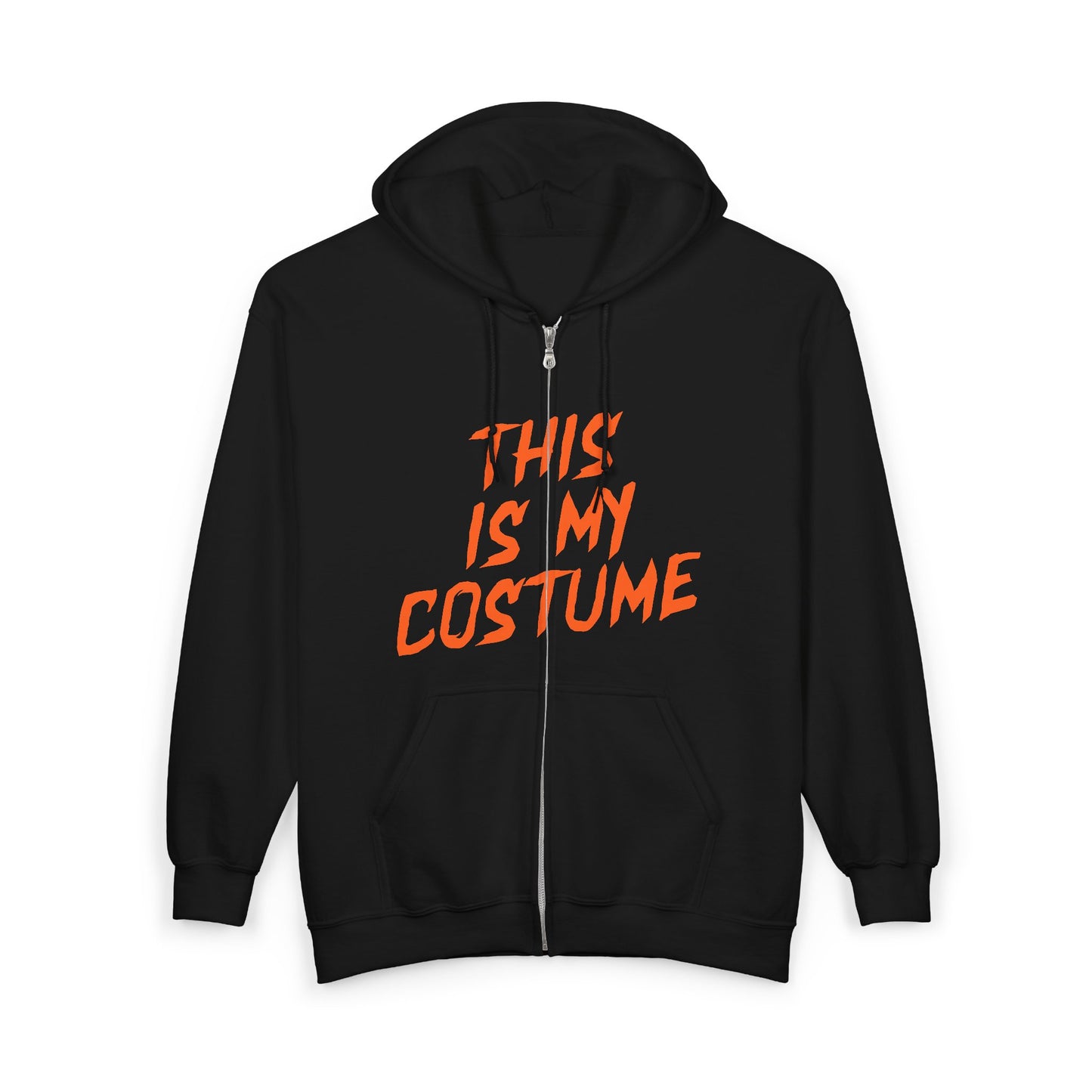 THIS IS MY COSTUME zip-up hoodie