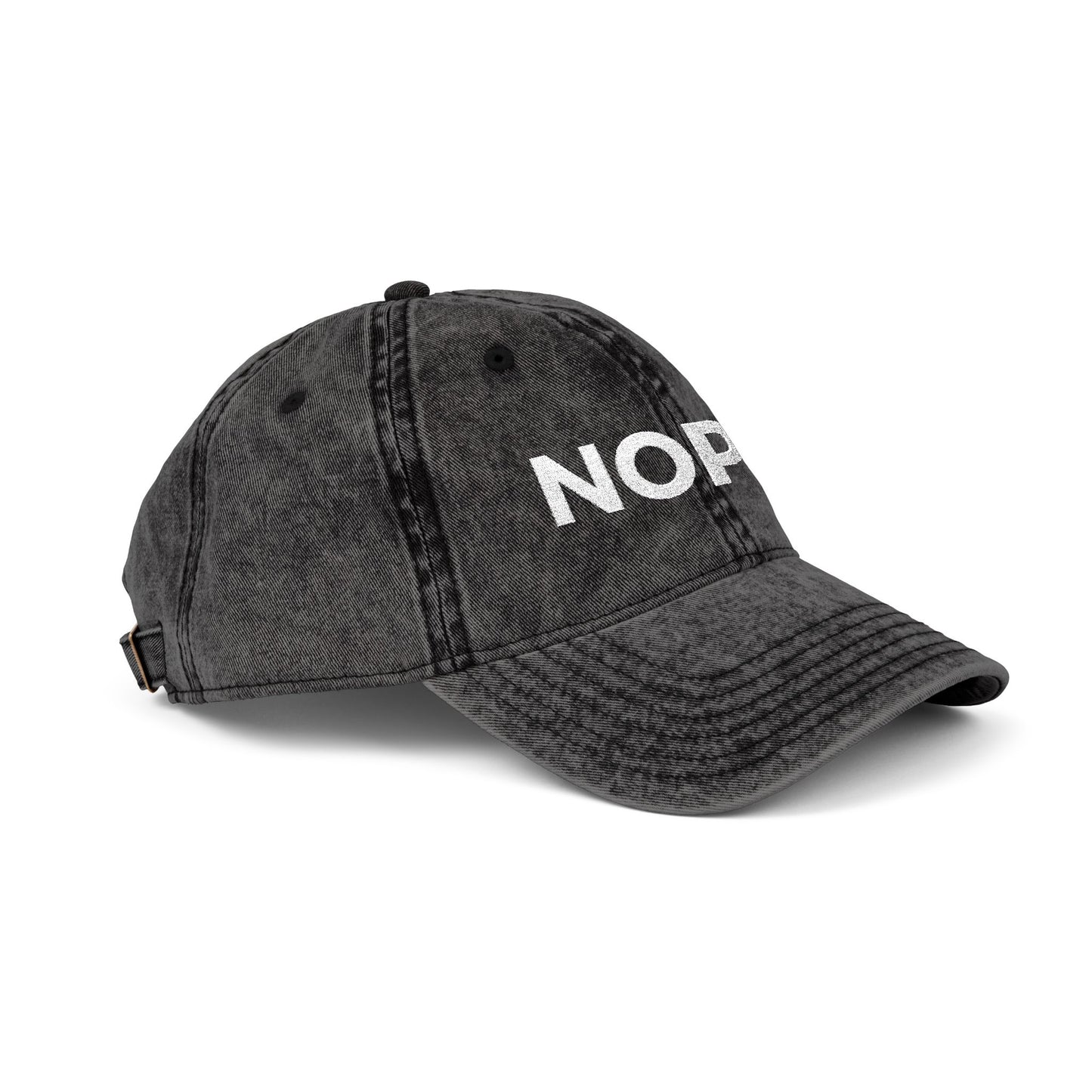 NOPE. vintage cap