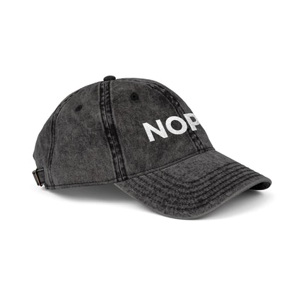 NOPE. vintage cap