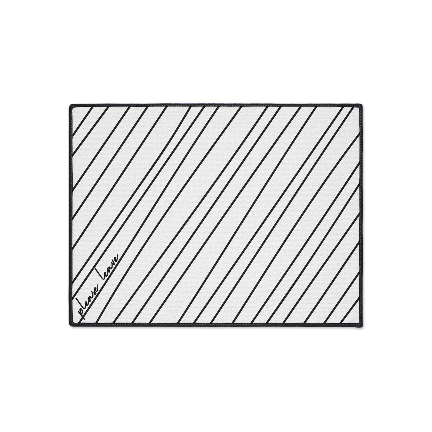 PLEASE LEAVE floor mats