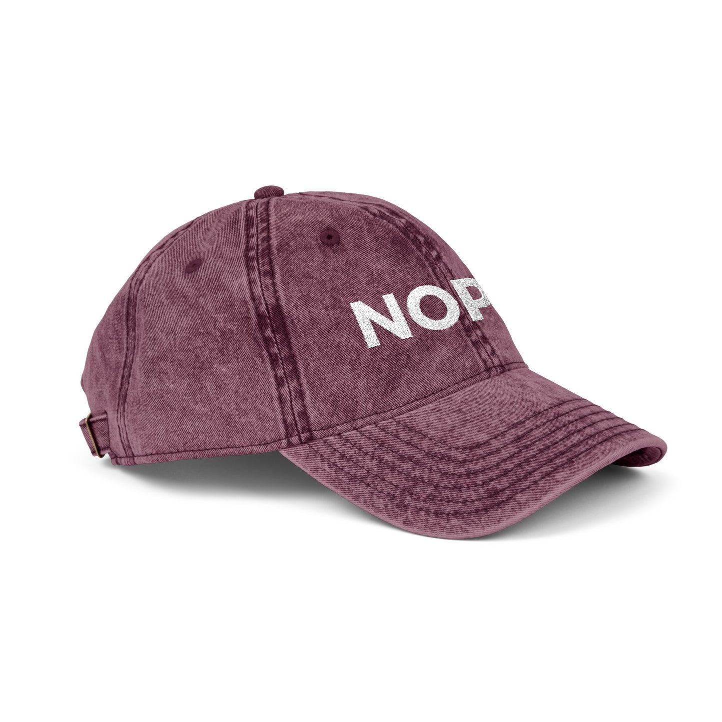 NOPE. vintage cap