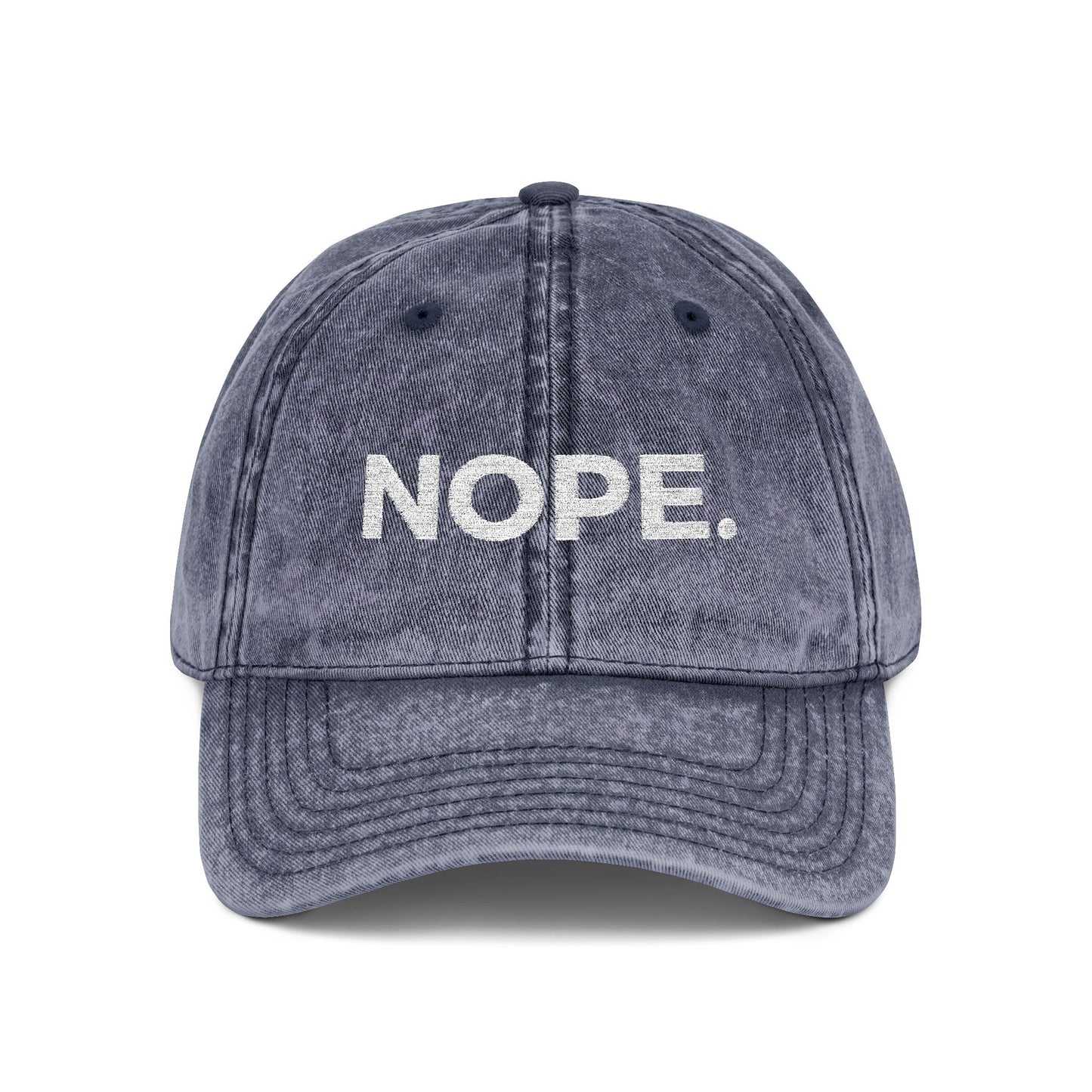 NOPE. vintage cap