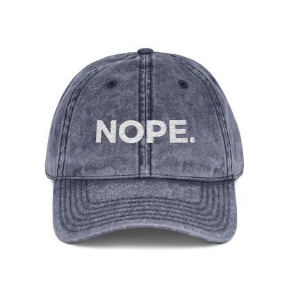 NOPE. vintage cap