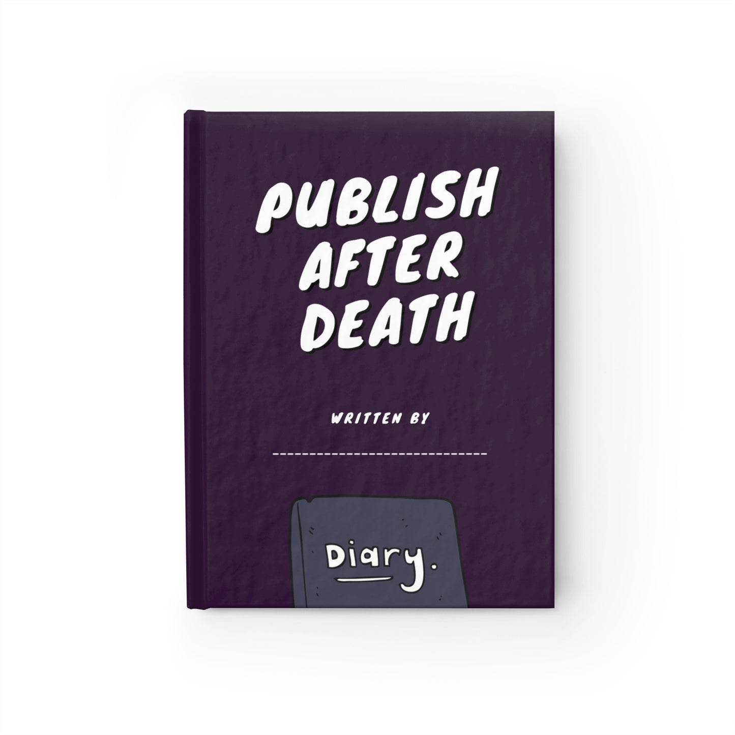 PUBLISH AFTER DEATH diary (deep purple)