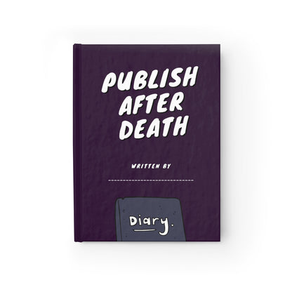PUBLISH AFTER DEATH diary (deep purple)