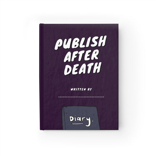 PUBLISH AFTER DEATH diary (deep purple)