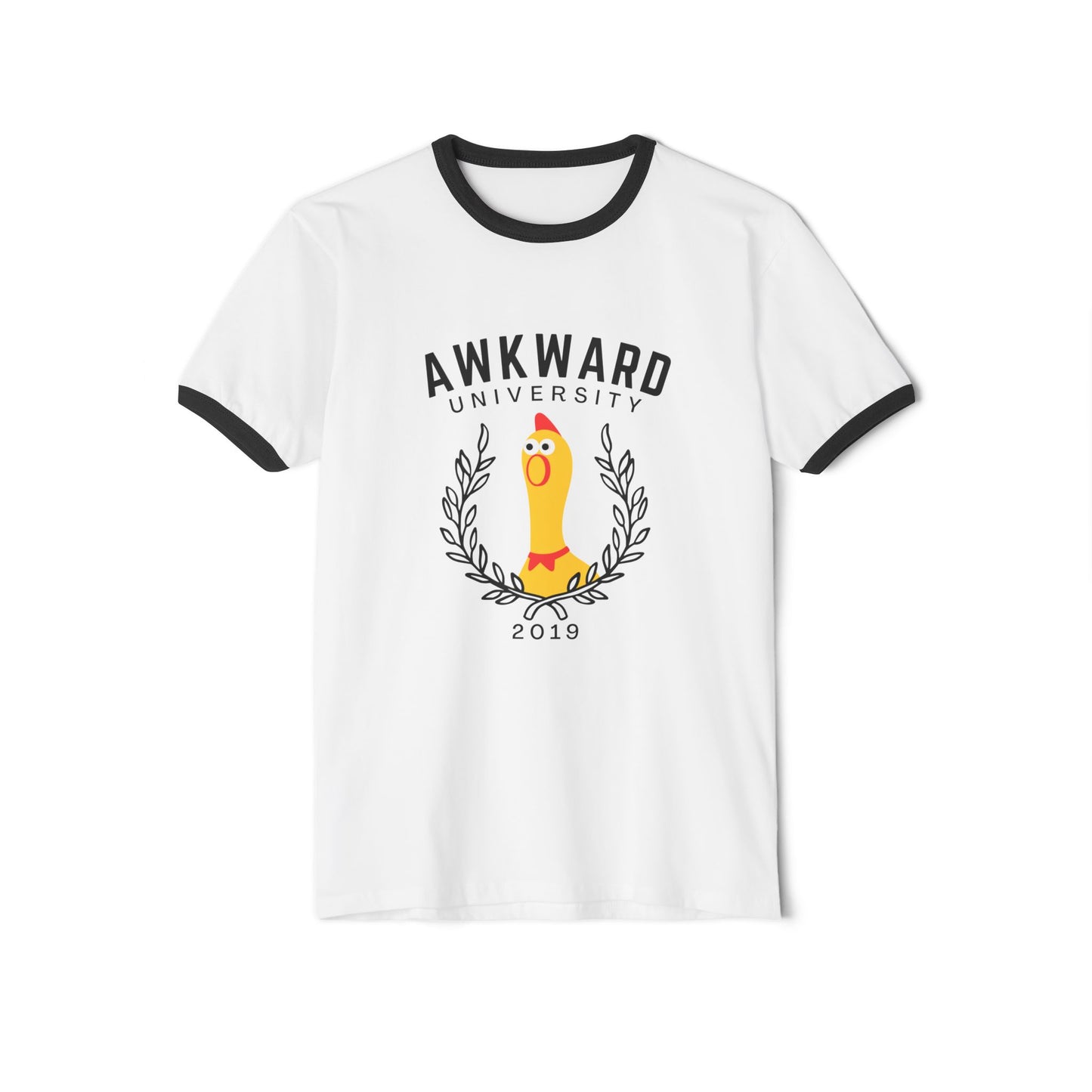 AWKWARD UNIVERSITY ringer t-shirt