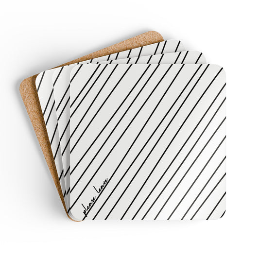 PLEASE LEAVE coaster set