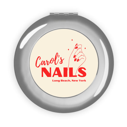 CAROL'S NAILS compact mirror