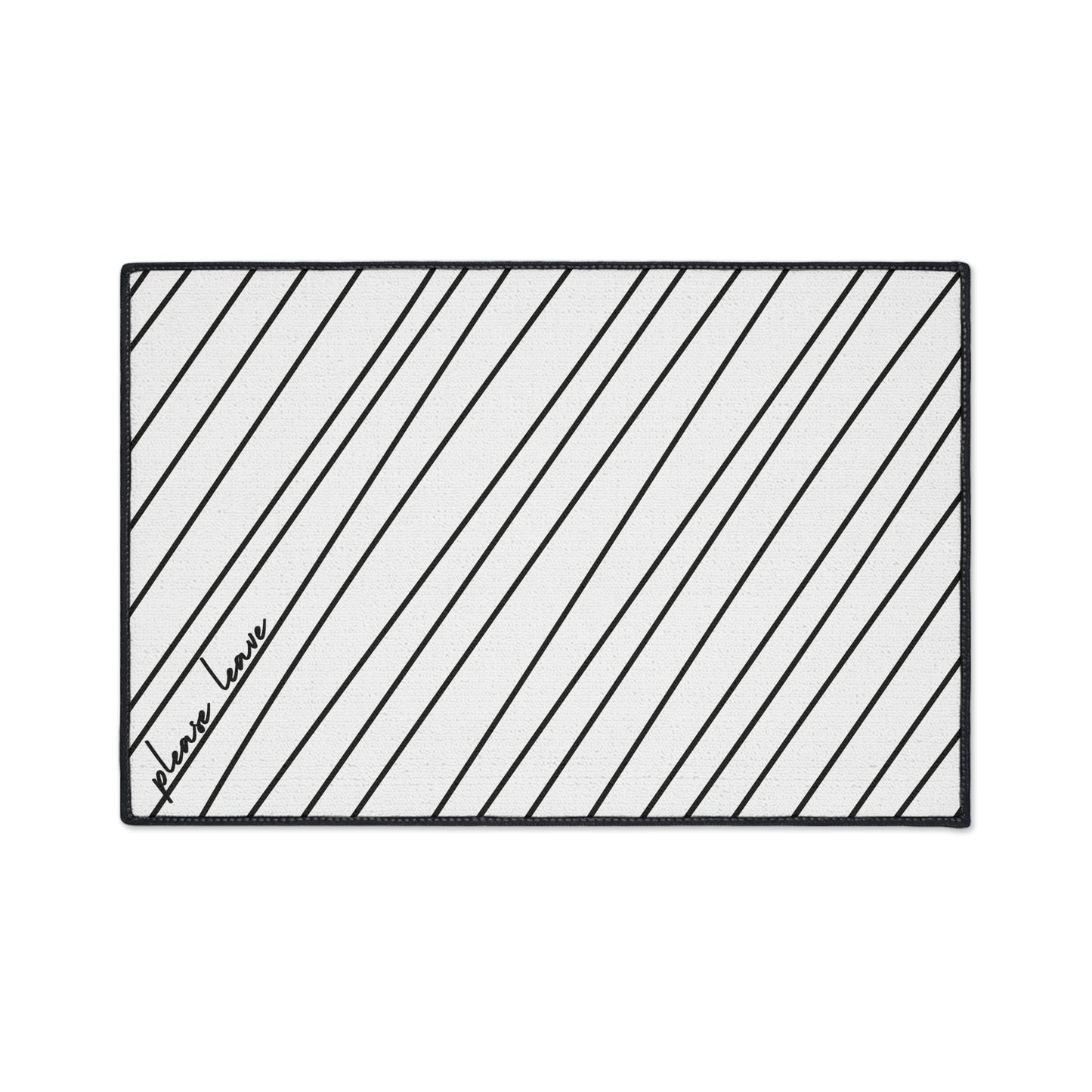 PLEASE LEAVE floor mats